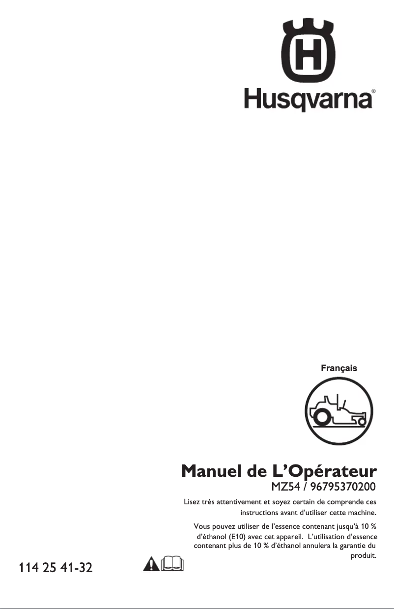 Image de la première page du manuel de l'appareil MZ54