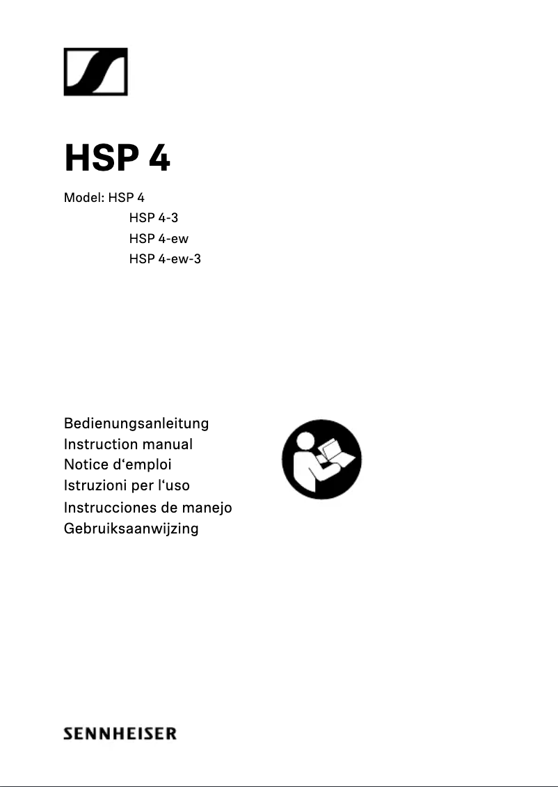 Image de la première page du manuel de l'appareil HSP 4