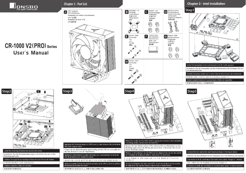 Image de la première page du manuel de l'appareil CR-1000 V2 Pro