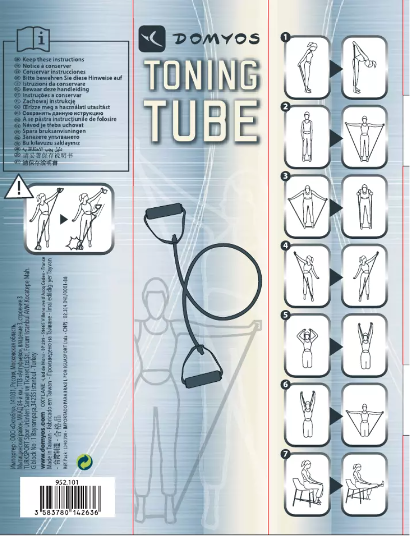 Page 1 de la notice Manuel utilisateur Domyos Toning Tube