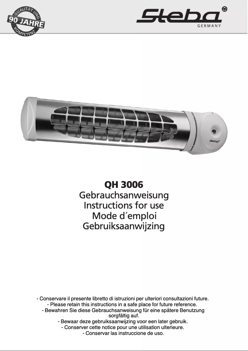 Page 1 de la notice Manuel utilisateur Steba QH 3006 BB 3