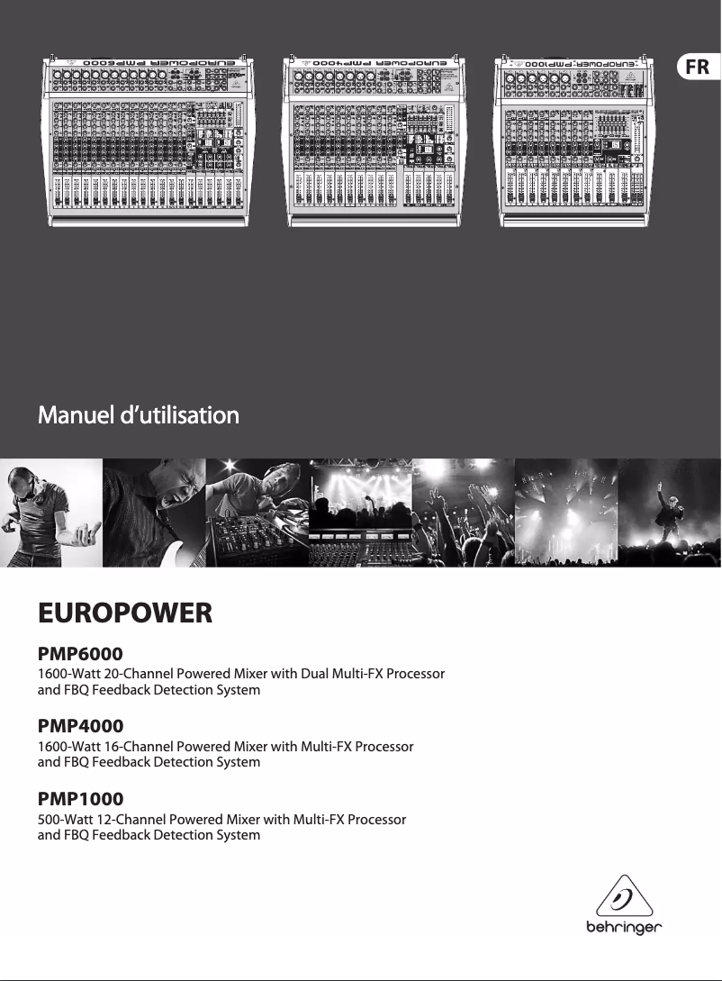 Page n°1 - Manuel utilisateur Behringer Europower PMP4000