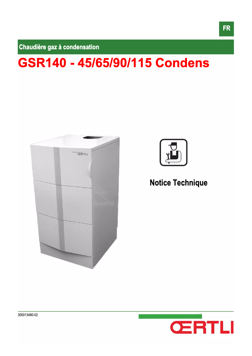 Page 1 de la notice Manuel utilisateur Oertli GSR140-65