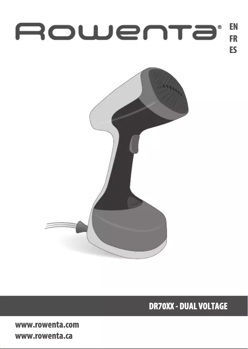 Image de la première page du manuel de l'appareil X-Cel Steam Travel DR7051