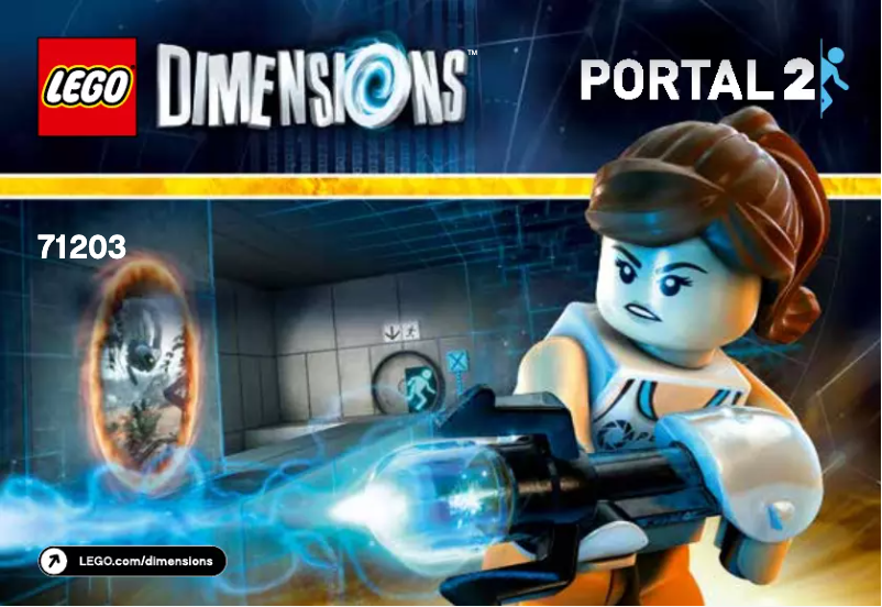 Page n°1 - Consignes visuelles Lego Portal 2 Level Pack 71203