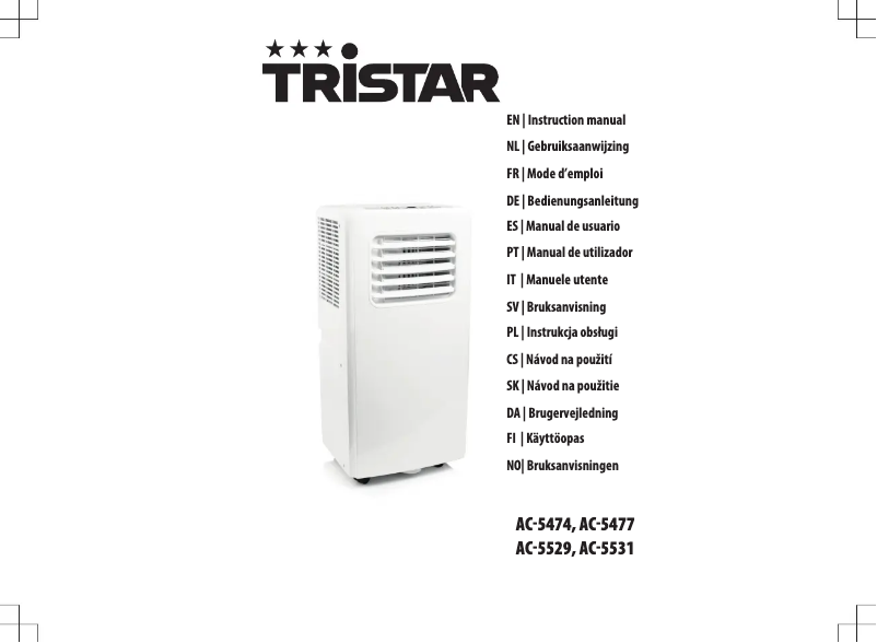 Page 1 de la notice Manuel utilisateur TriStar AC-5477