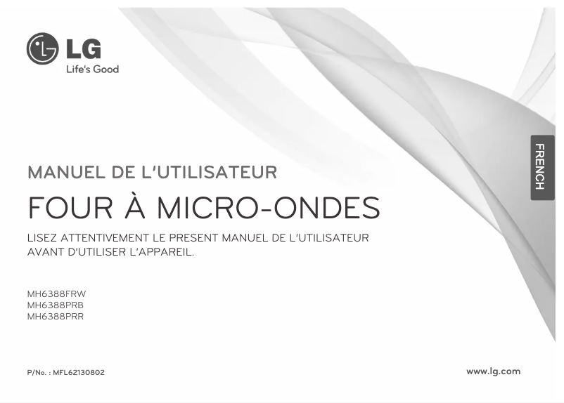 Image de la première page du manuel de l'appareil MH6388PRR