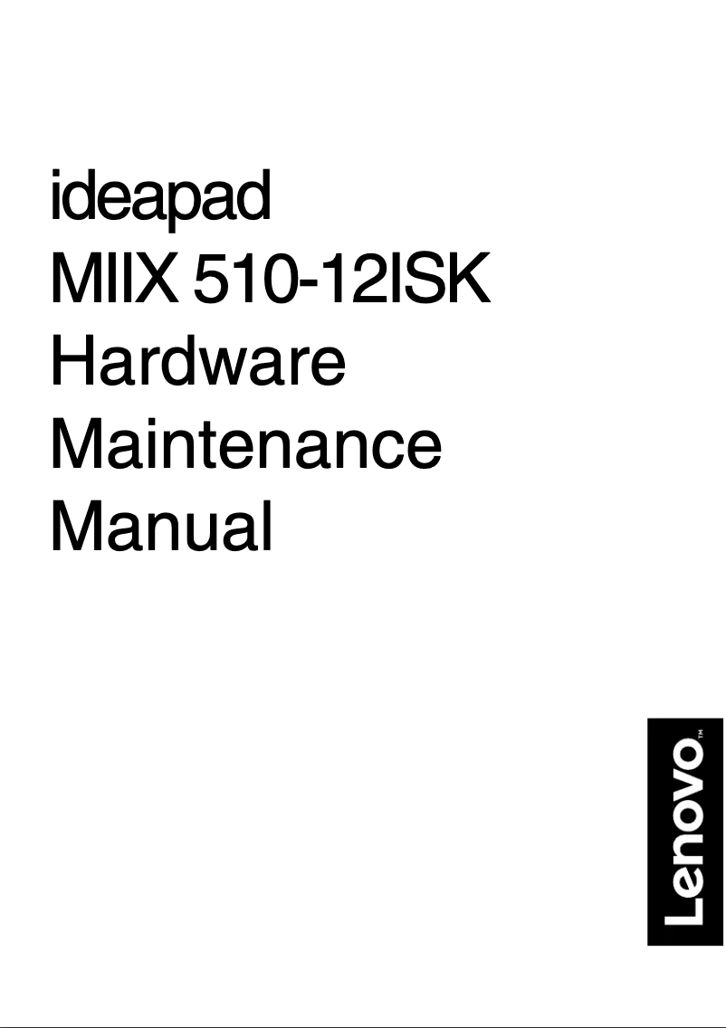 Image de la première page du manuel de l'appareil IdeaPad Miix 510-12ISK