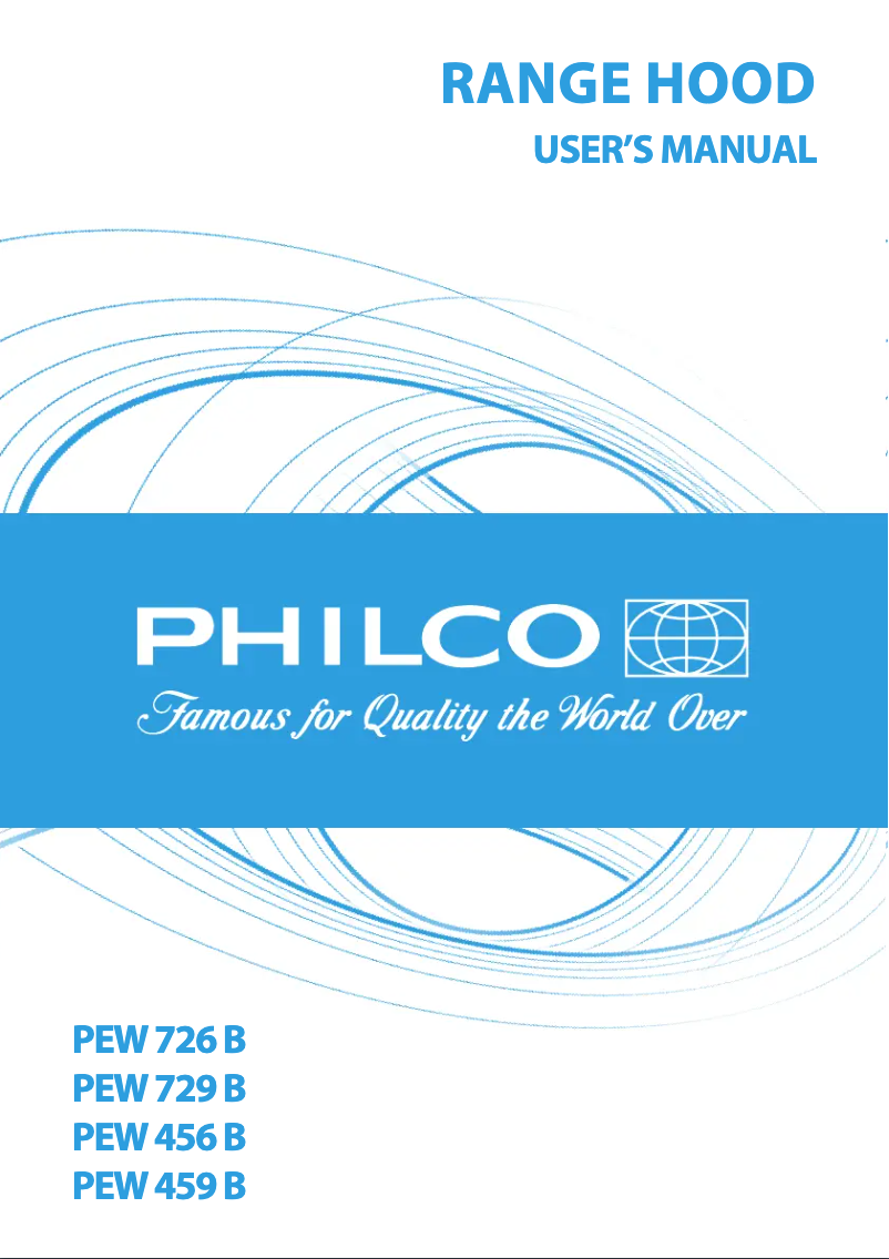 Page 1 de la notice Manuel utilisateur Philco PEW 729 B