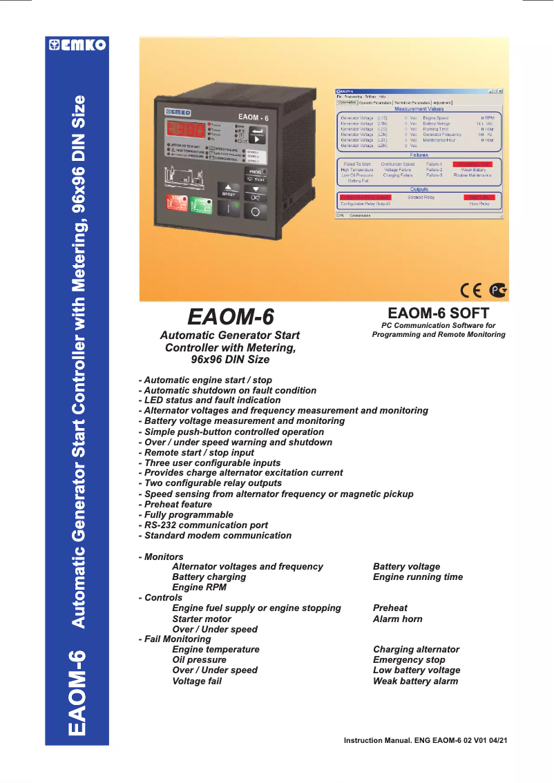 Image de la première page du manuel de l'appareil EAOM-6