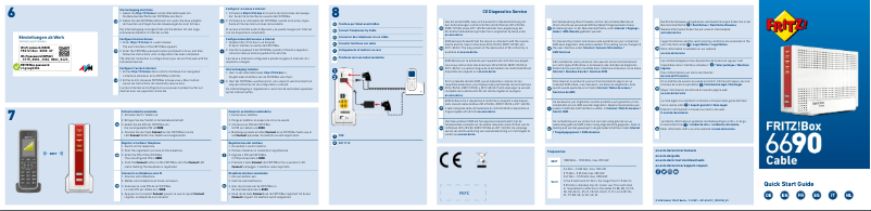 Page 1 de la notice Manuel utilisateur AVM FRITZ!Box 6690 Cable