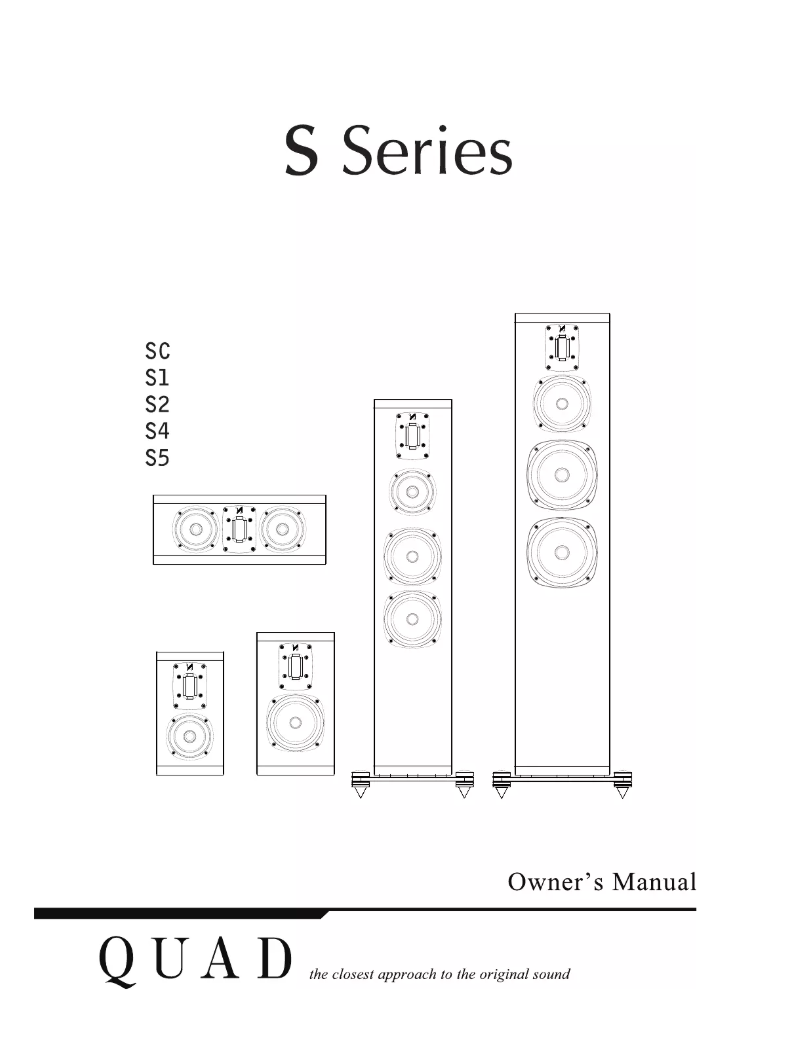 Page n°1 - Manuel utilisateur Quad S-2