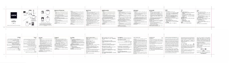 Page n°1 - Manuel utilisateur Lexon Mino+