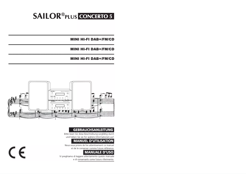 Página 1 del manual Manual de usuario Sailor Concerto 5