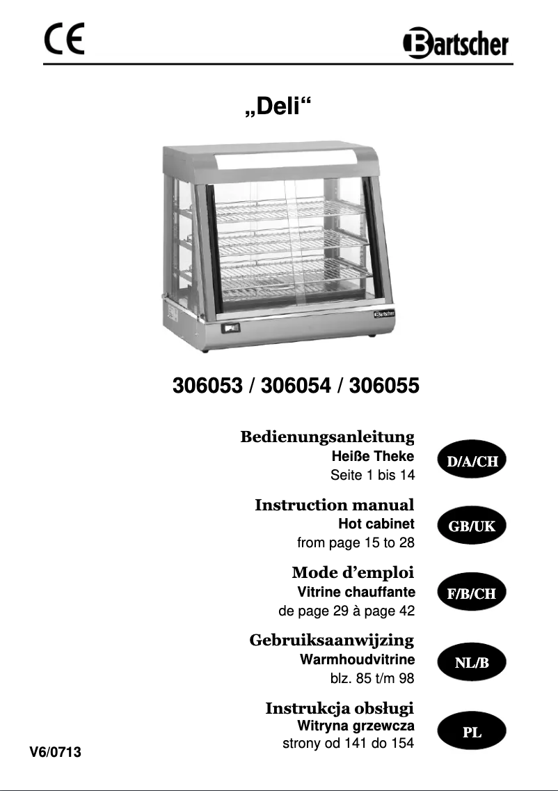 Image de la première page du manuel de l'appareil Deli 306054