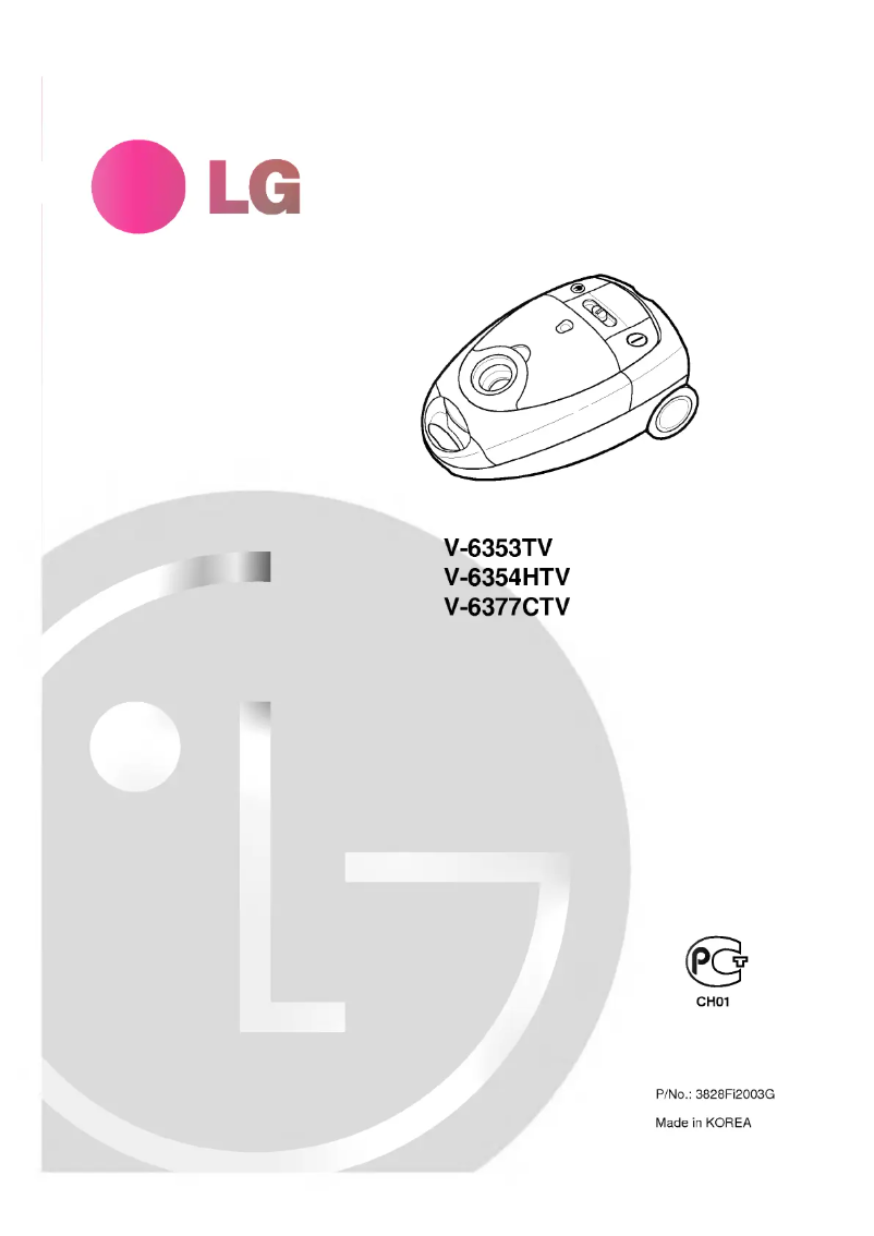 Page n°1 - Manuel utilisateur LG V-6377CTV