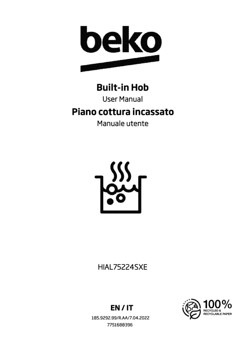 Page n°1 - Manuel utilisateur Beko HIAL75224SXE