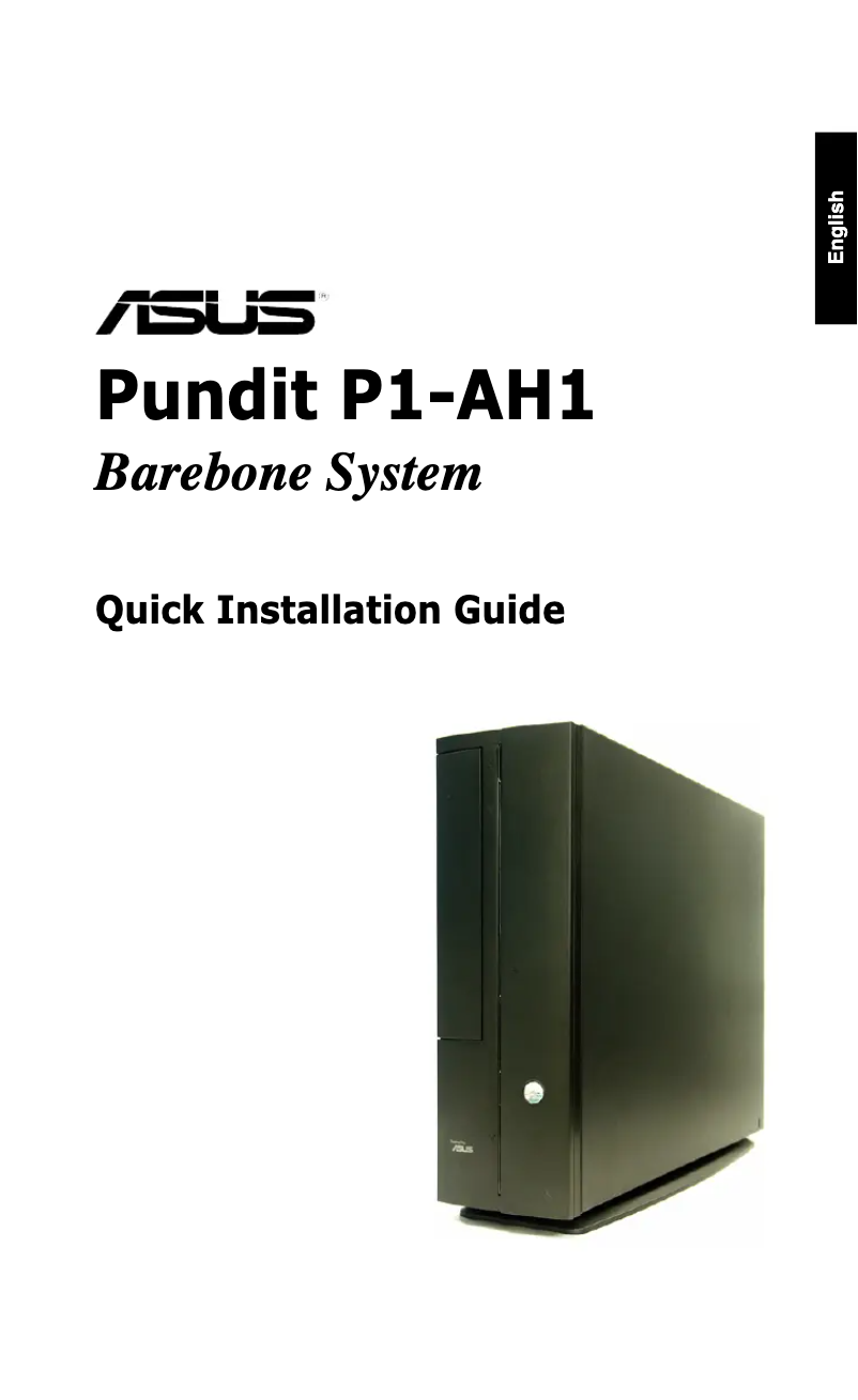 Page 1 de la notice Guide d'installation Asus P1-AH1