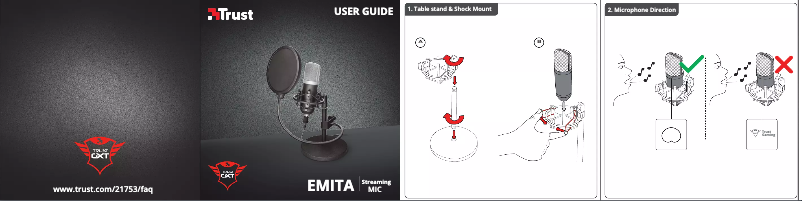 Page n°1 - Manuel utilisateur Trust Emita Studio