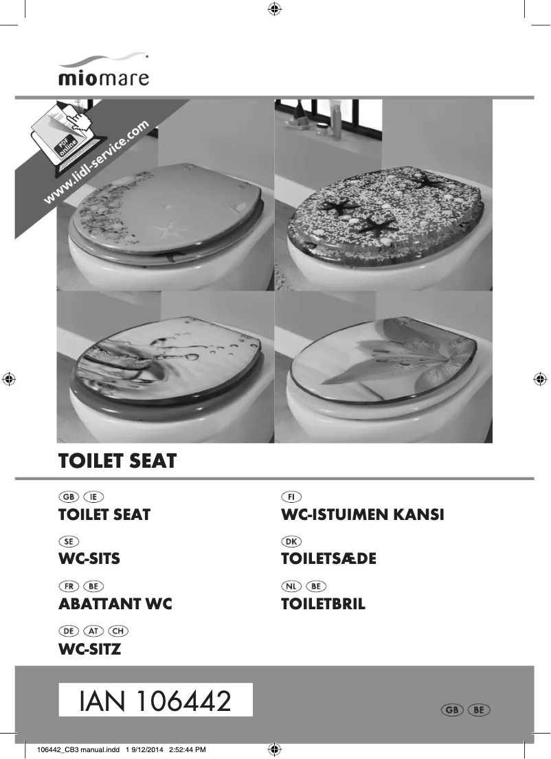 Page n°1 - Manuel utilisateur Miomare IAN 106442