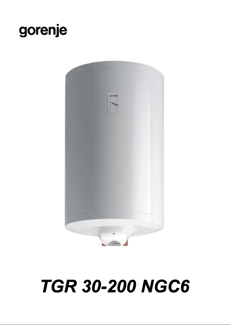 Imagen de la primera página del manual del dispositivo TGR80NGC6