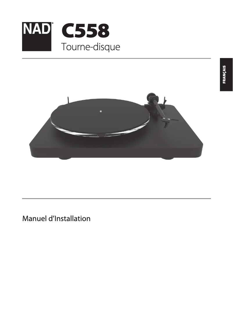 Image de la première page du manuel de l'appareil C 558