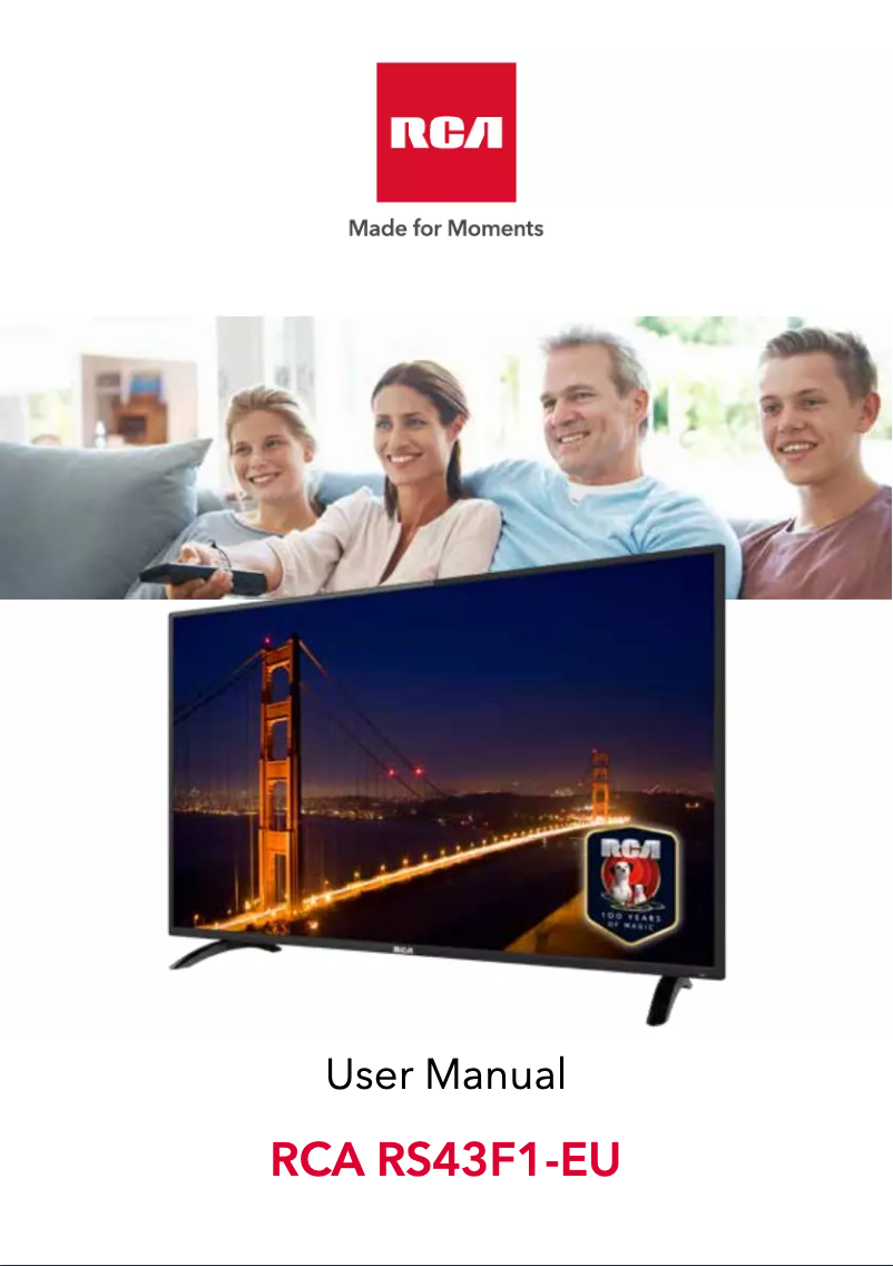 Image de la première page du manuel de l'appareil RS43F1-EU