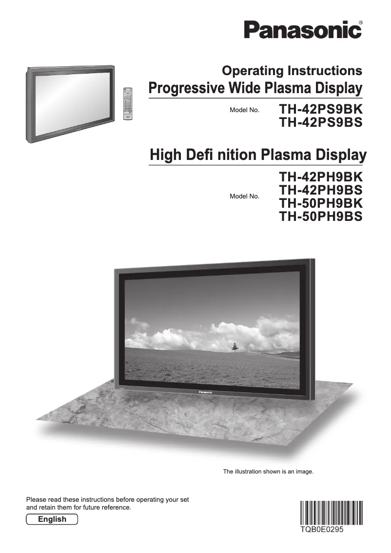 Image de la première page du manuel de l'appareil Viera TH-50PH9BS