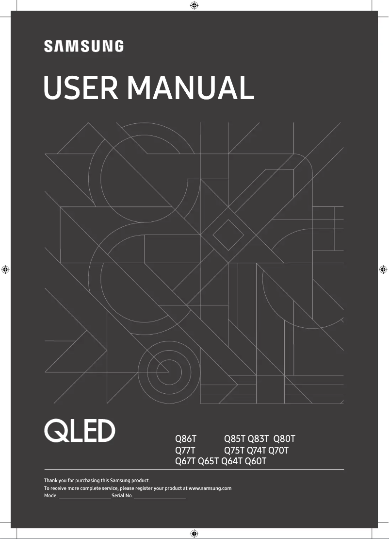 Image de la première page du manuel de l'appareil QE55Q80TAT