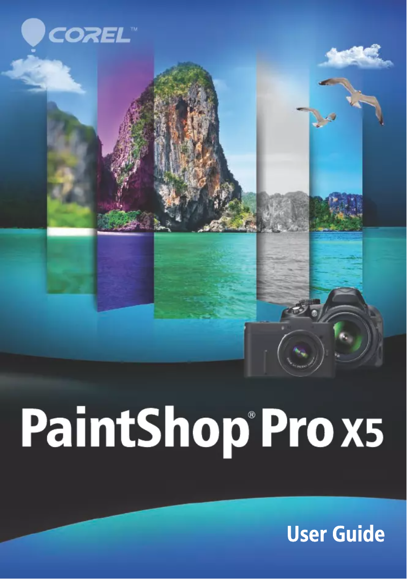 Image de la première page du manuel de l'appareil PaintShop Pro X5