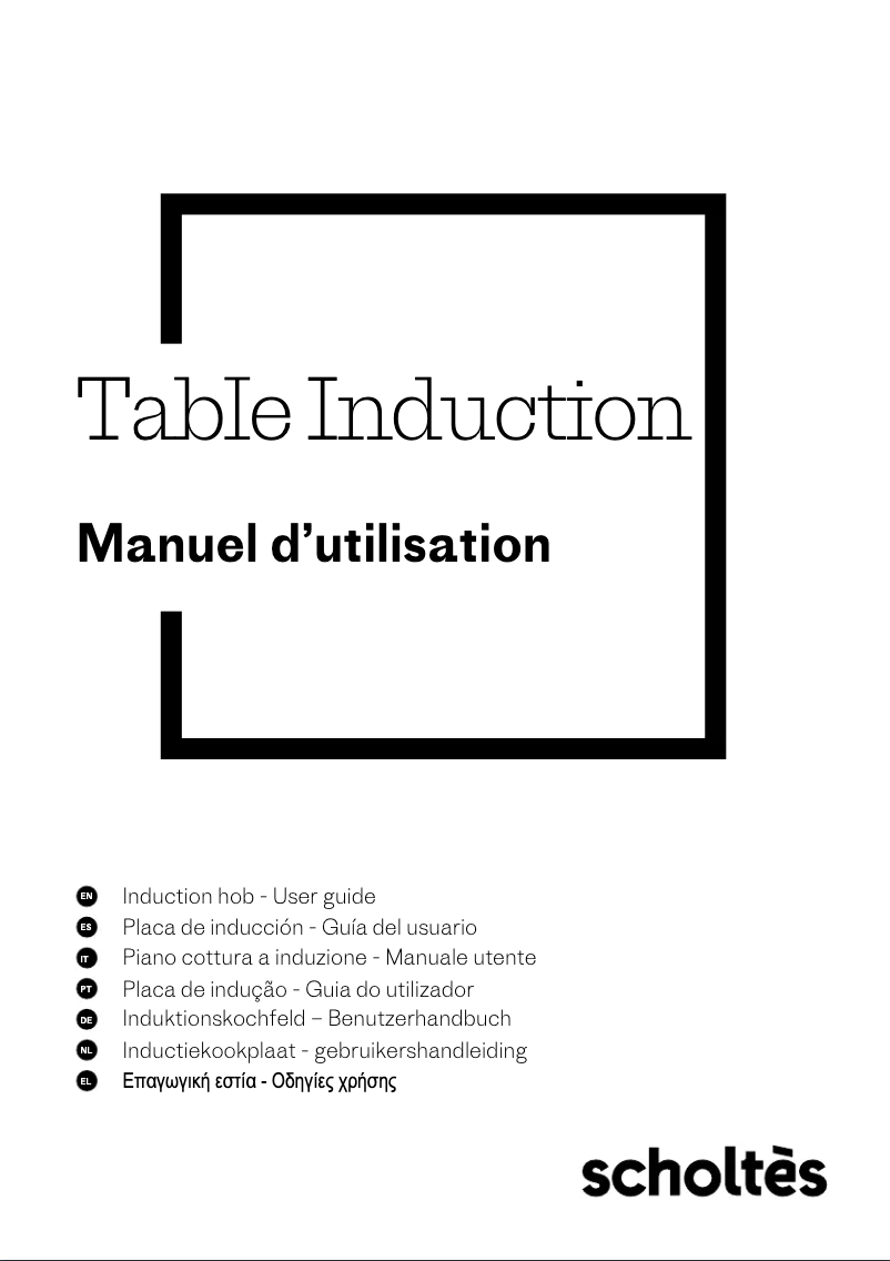 Page 1 de la notice Manuel utilisateur Scholtès SOTF1610B