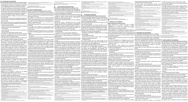 Image de la première page du manuel de l'appareil Prep'Mix+ HM461110