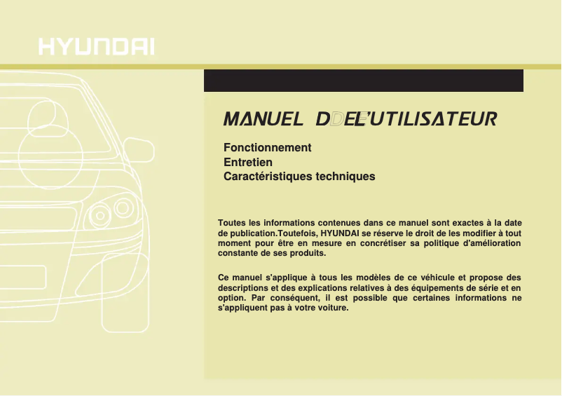 Página 1 del manual Manual de usuario Hyundai i30 (2016)