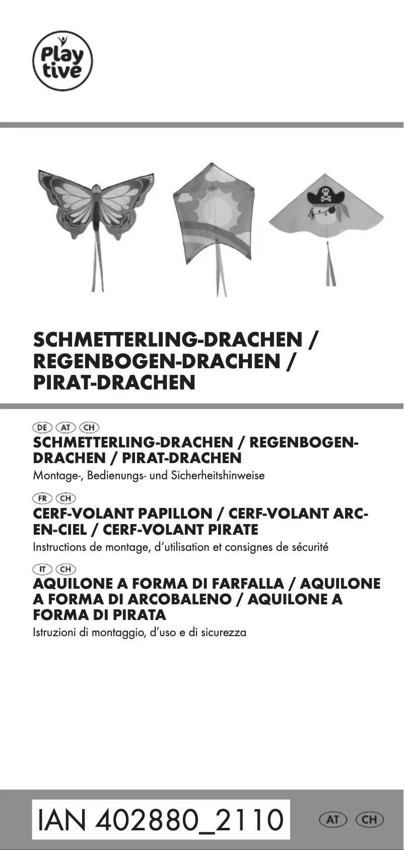 Page 1 de la notice Manuel utilisateur Playtive HG09334