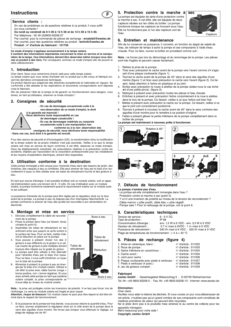 Imagen de la primera página del manual del dispositivo Palermo