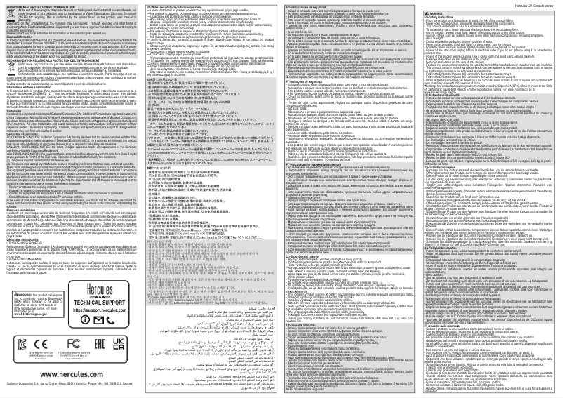 Imagen de la primera página del manual del dispositivo DJControl Inpulse 500
