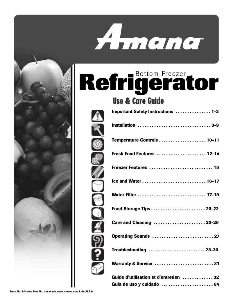 Página 1 del manual Manual de usuario Whirlpool ABR2227FES