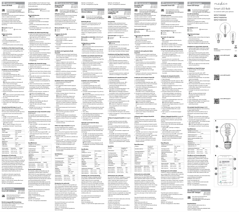 Page 1 de la notice Manuel utilisateur Nedis WIFILT10GDST64