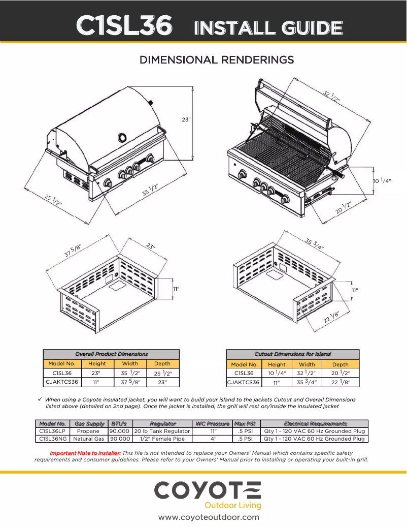 Image de la première page du manuel de l'appareil C1SL36NG