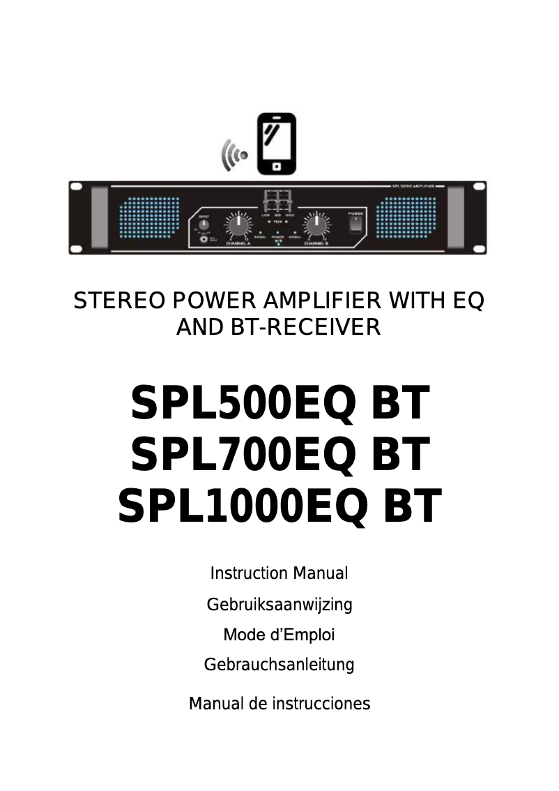 Page 1 de la notice Manuel utilisateur Skytec SPL 700BT