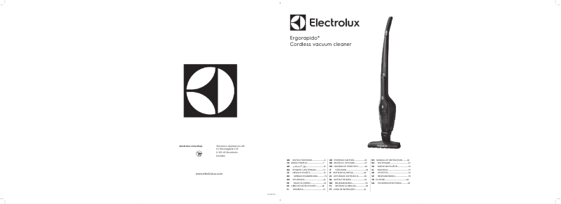 Page n°1 - Manuel utilisateur Electrolux ErgoRapido EER77SSM