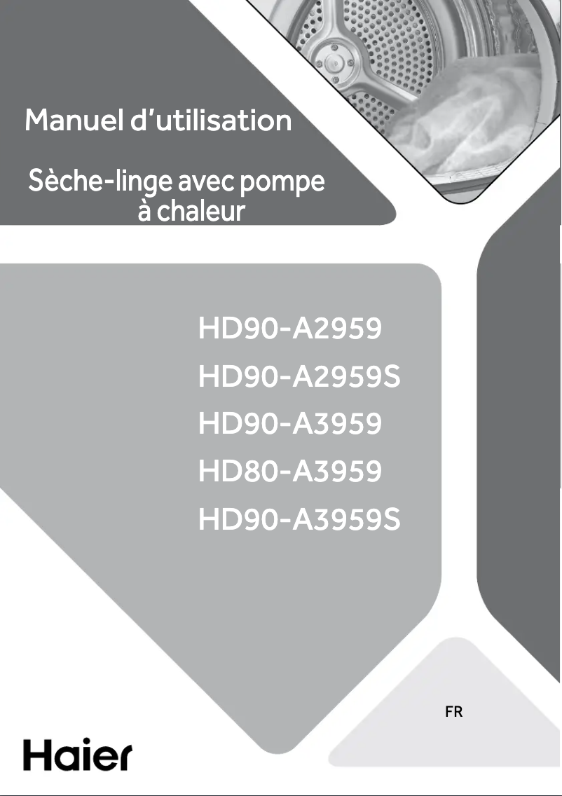 Page 1 de la notice Manuel utilisateur Haier HD80-A3959