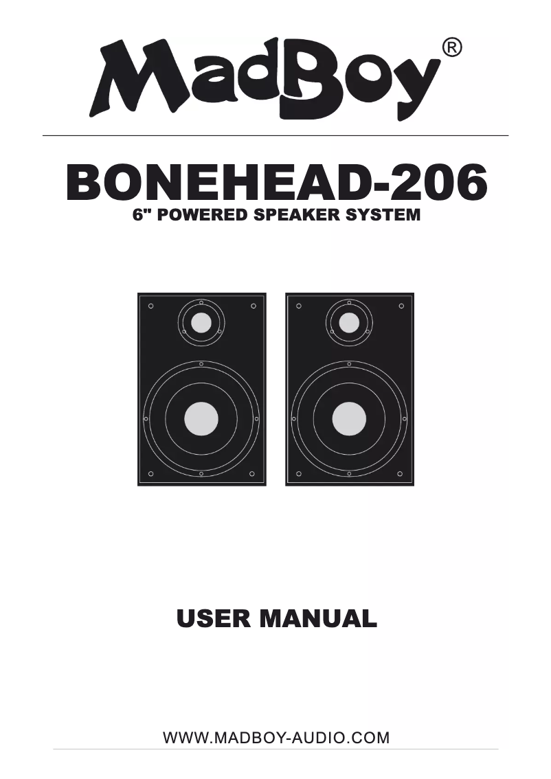 Page n°1 - Manuel utilisateur MadBoy BONEHEAD 206