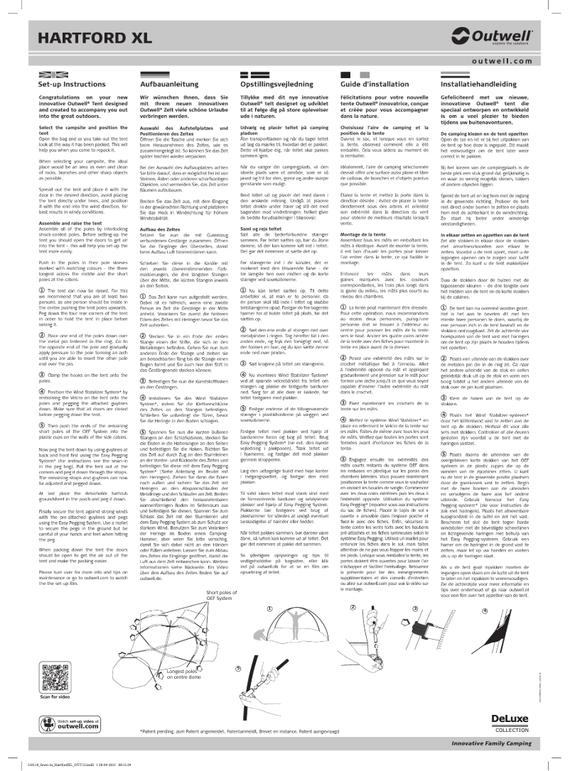 Imagen de la primera página del manual del dispositivo DeLuxe Green Hartford XL