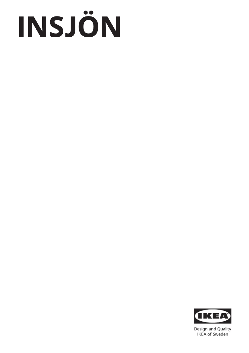 Image de la première page du manuel de l'appareil INSJÖN 303.419.03