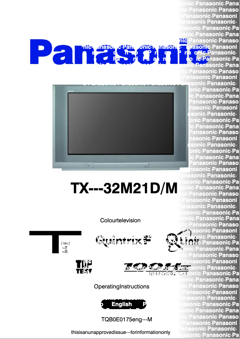 Imagen de la primera página del manual del dispositivo TX-32M21DM