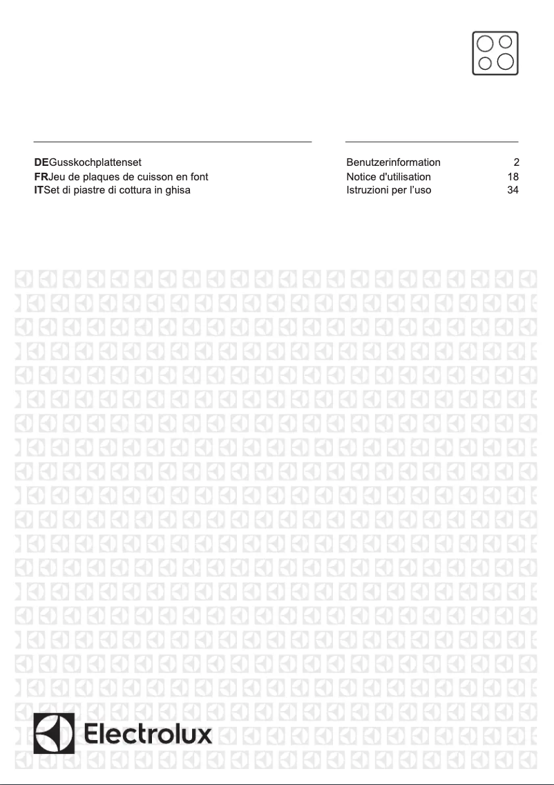 Page 1 de la notice Manuel utilisateur Electrolux PS+B42