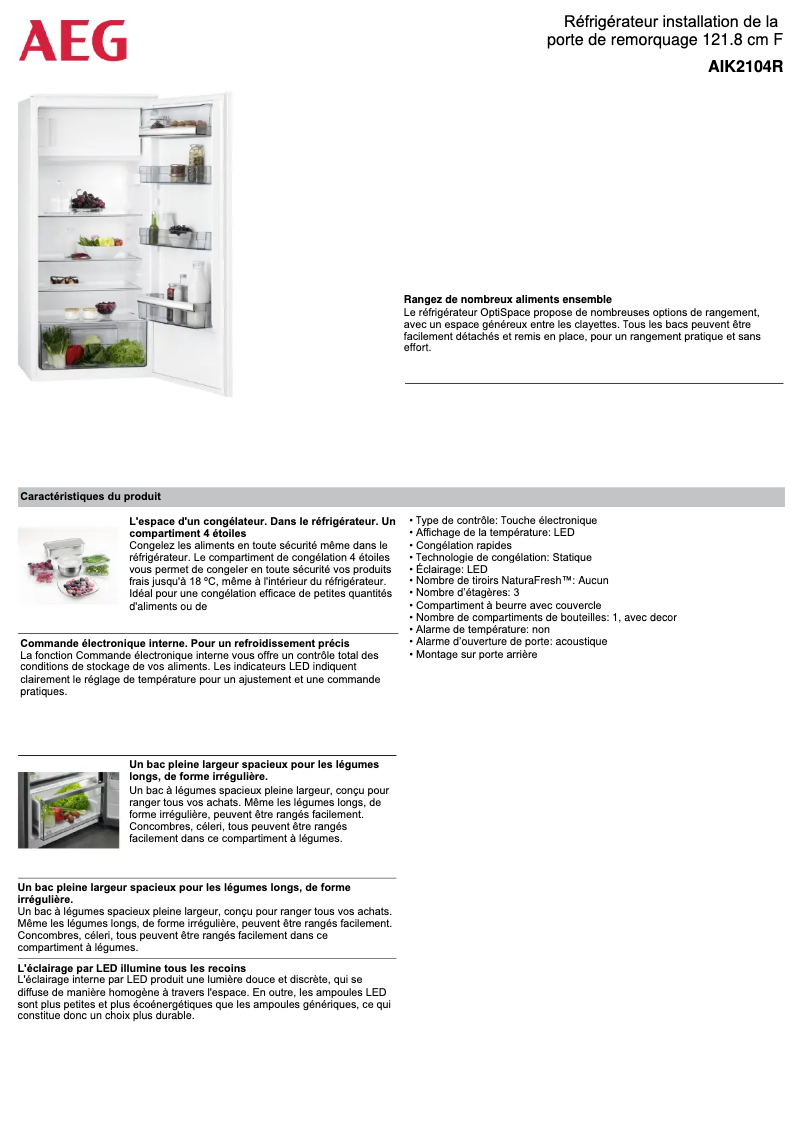 Image de la première page du manuel de l'appareil AIK2104R
