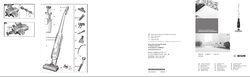 Page 1 of the manual User Manual Bosch BBH73275