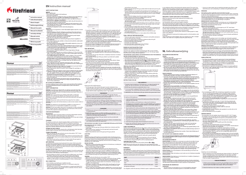 Page n°1 - Manuel utilisateur TriStar BQ-6395UKC